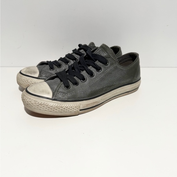 Converse X Chuck Taylor Ox John Varvatos Pebbled Black Leather Size 6.5 - Picture 2 of 9